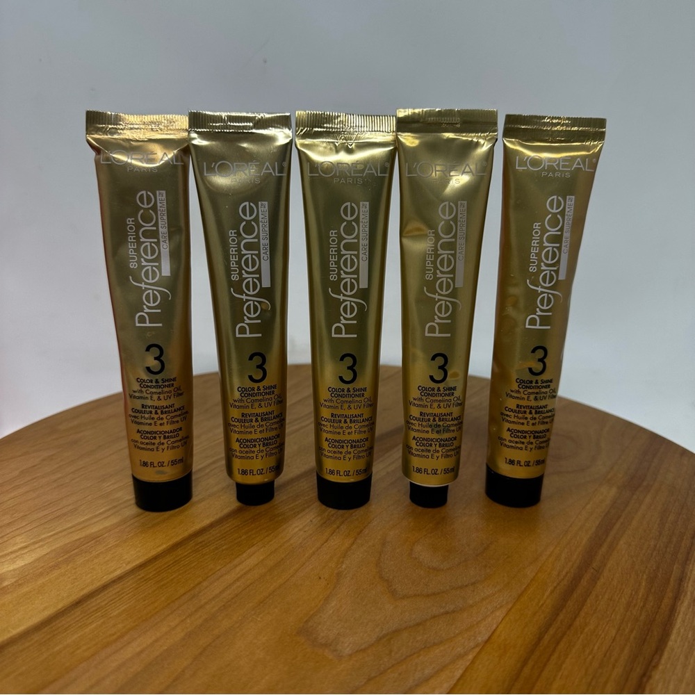 5 Loreal Superior Preference Care #3 Supreme Color Shine Conditioner NEW